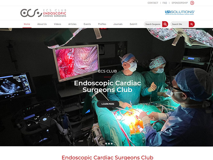 Website Development  |Endoscopic Cardiac Surgeons Club | Ecsclub