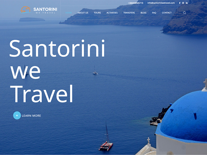 Κατασκευή Ιστοσελίδας | Santorini WeTravel