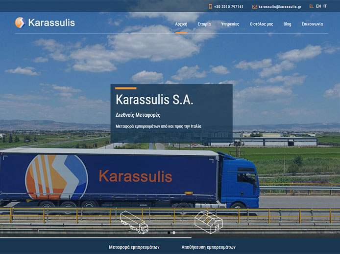 Website Development | International Transports