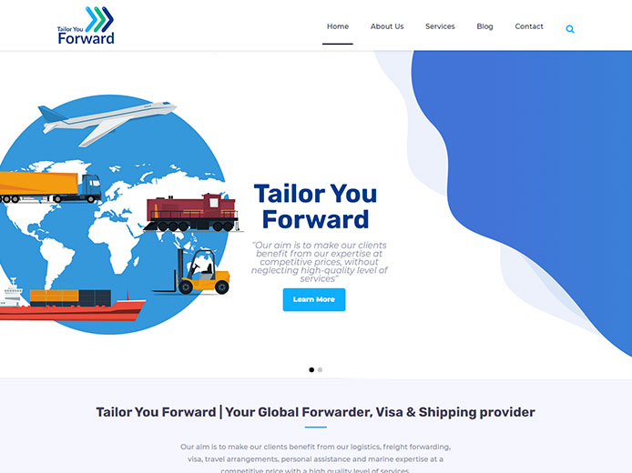 Κατασκευή Ιστοσελίδας | Tailor you forward | Logistics